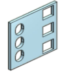 Adapter 21″-19″ 1HE