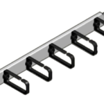 Horizontalno vodilo kablov 1 HE tip PVC